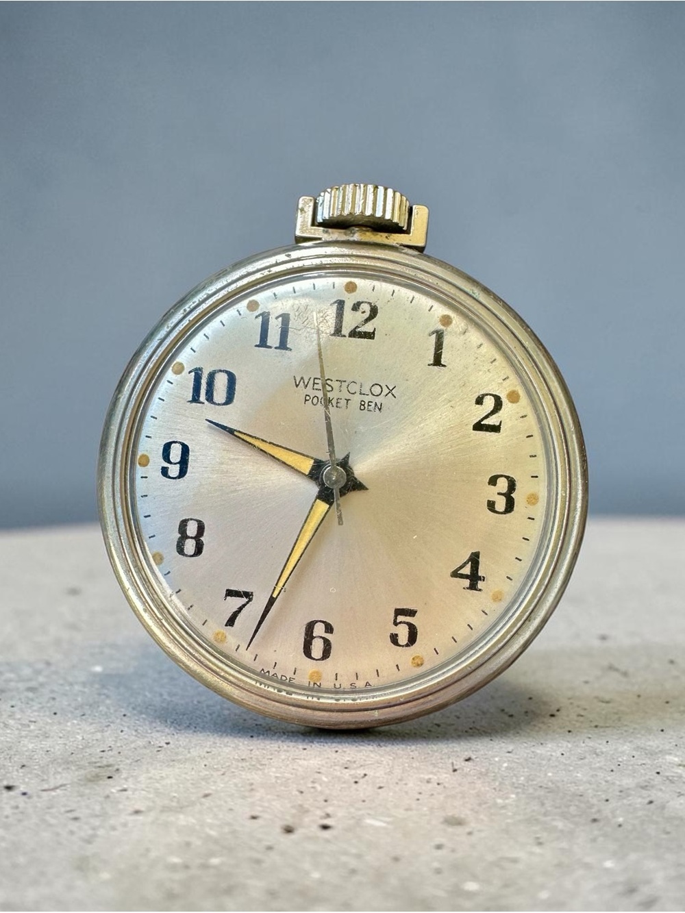 Vintage Westclox Pocket Ben Mechanical Pocket Watch - Working  USA Made